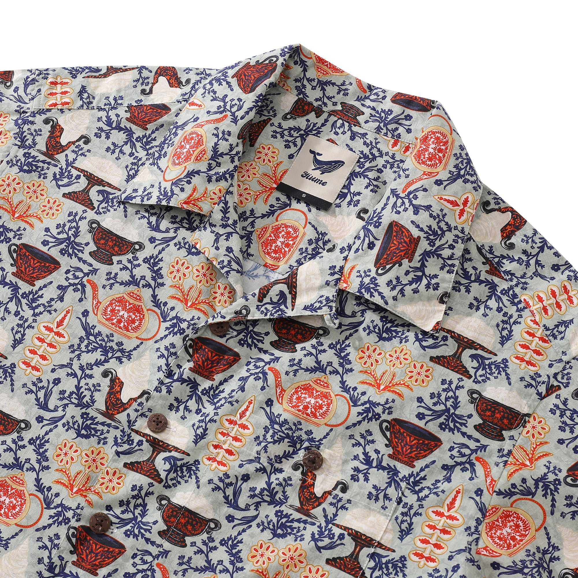 Hawaiian Shirt For Cookies and Semla Fika By Wipada Kulenkampff Shirt Camp Collar 100% Cotton