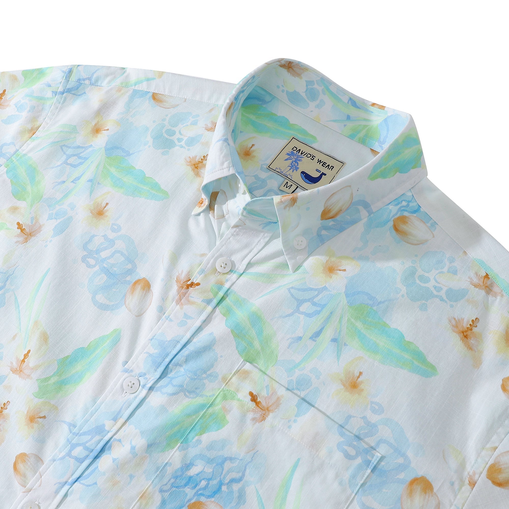 Hawaiian Shirts For Men Tropical Floral Print Vintage Short Sleeve Button Down By Evan