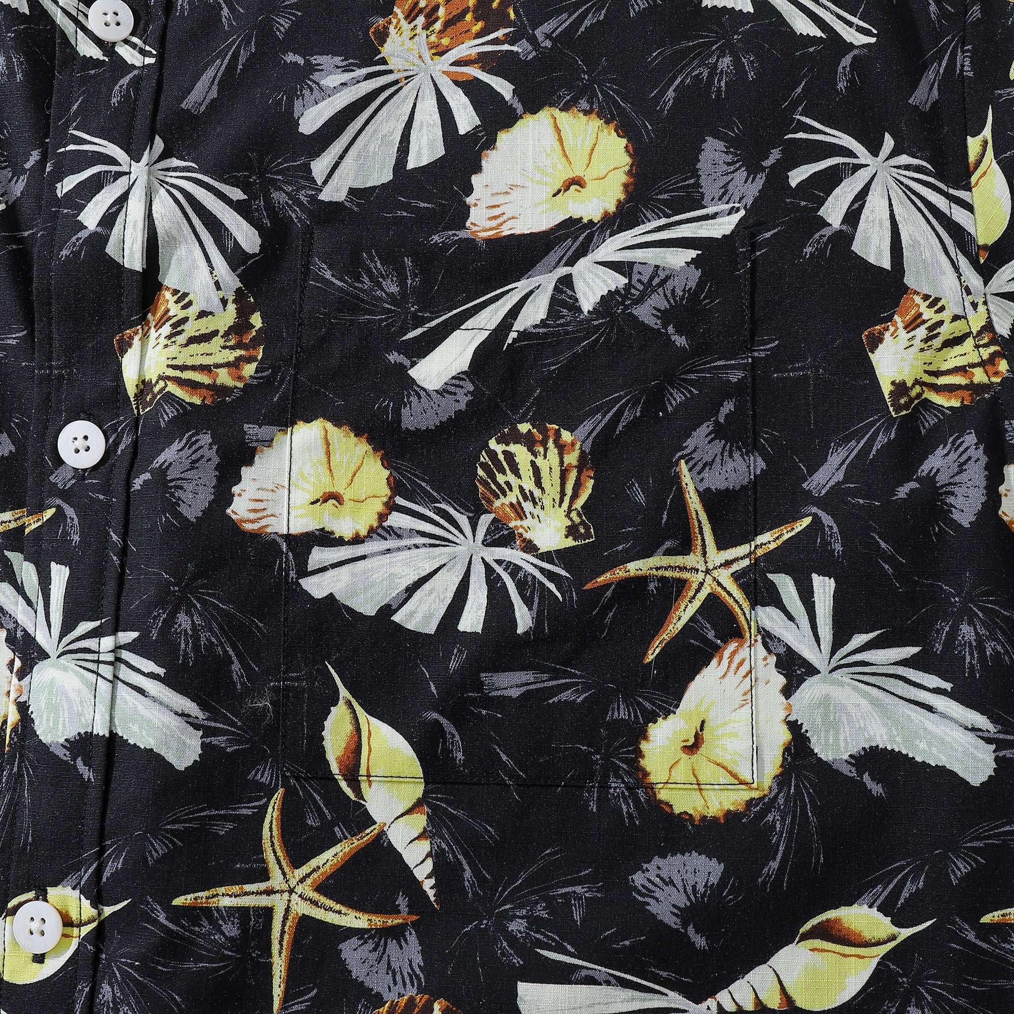 Hawaiian Shirts For Men Vintage Tropical Conch Button Down Cotton Aloha Shirt By Amy