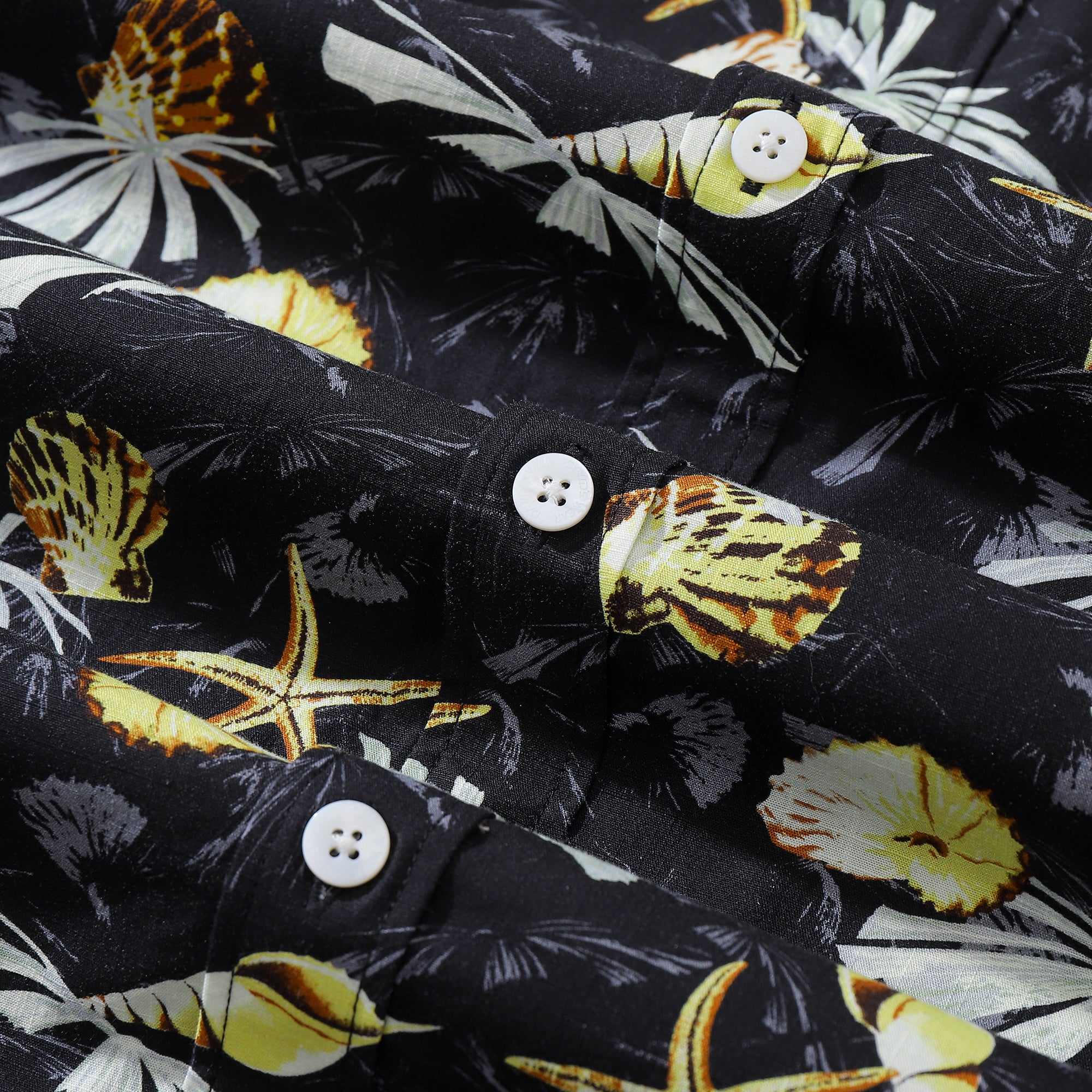 Hawaiian Shirts For Men Vintage Tropical Conch Button Down Cotton Aloha Shirt By Amy