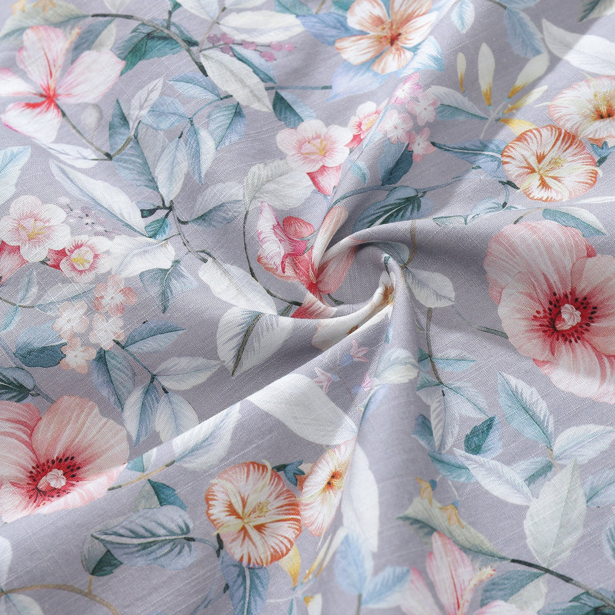Hawaiian Shirt For Men Sea of Flowers Shirt Camp Collar 100% Cotton By Amy