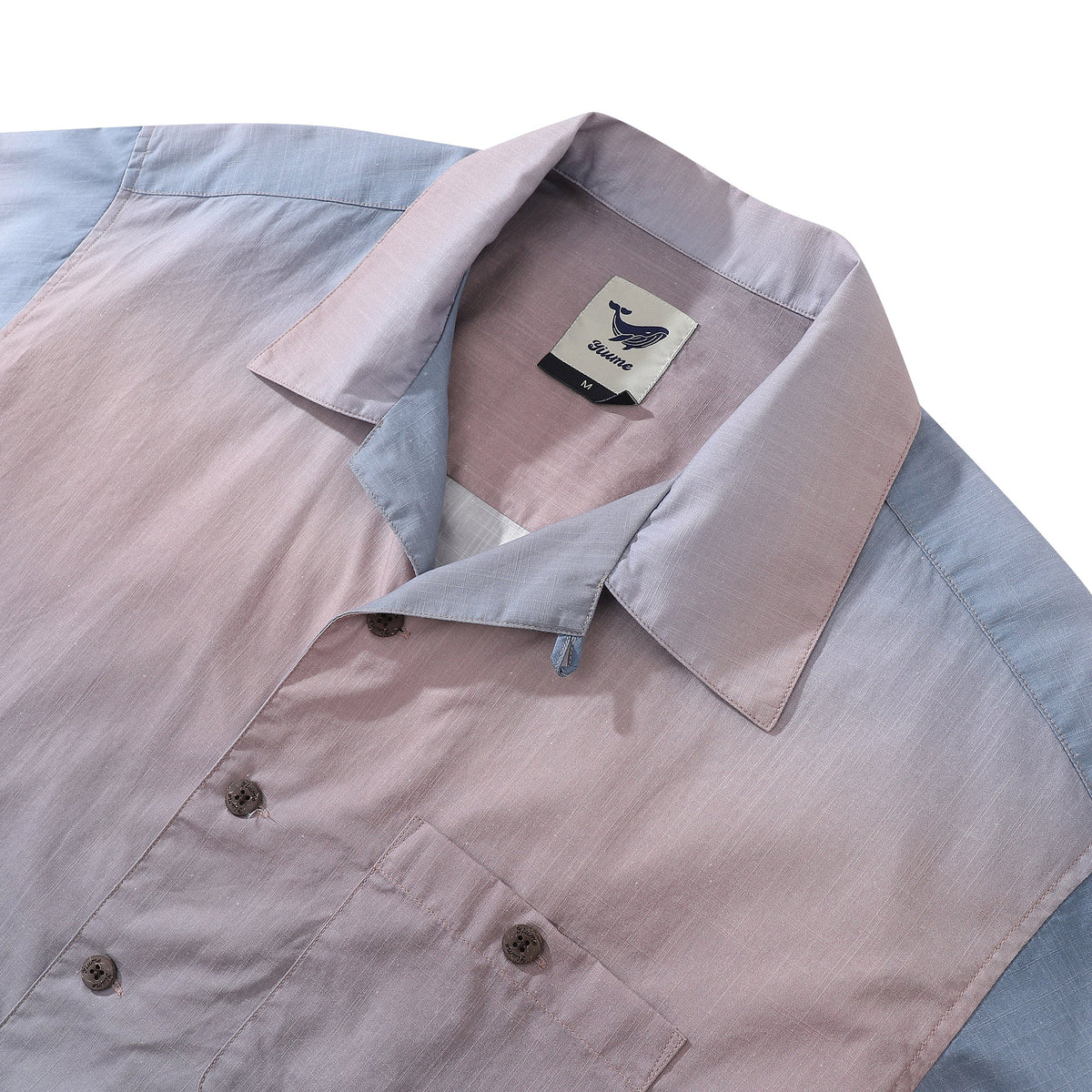 1950s Vintage Hawaiian Shirt For Men Navigation Shirt Camp Collar 100% Cotton By Sylvia