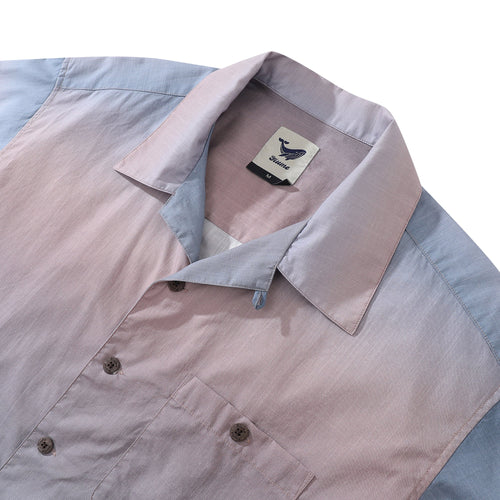1950s Vintage Hawaiian Shirt For Men Navigation Shirt Camp Collar 100% Cotton By Sylvia