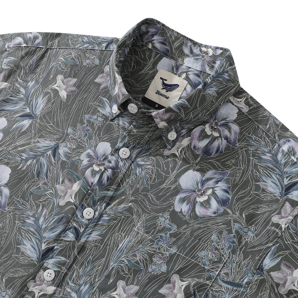 Hawaiian Shirts For Men 1920s Vintage Cotton Misty Garden Short Sleeve Aloha Shirt By Amy