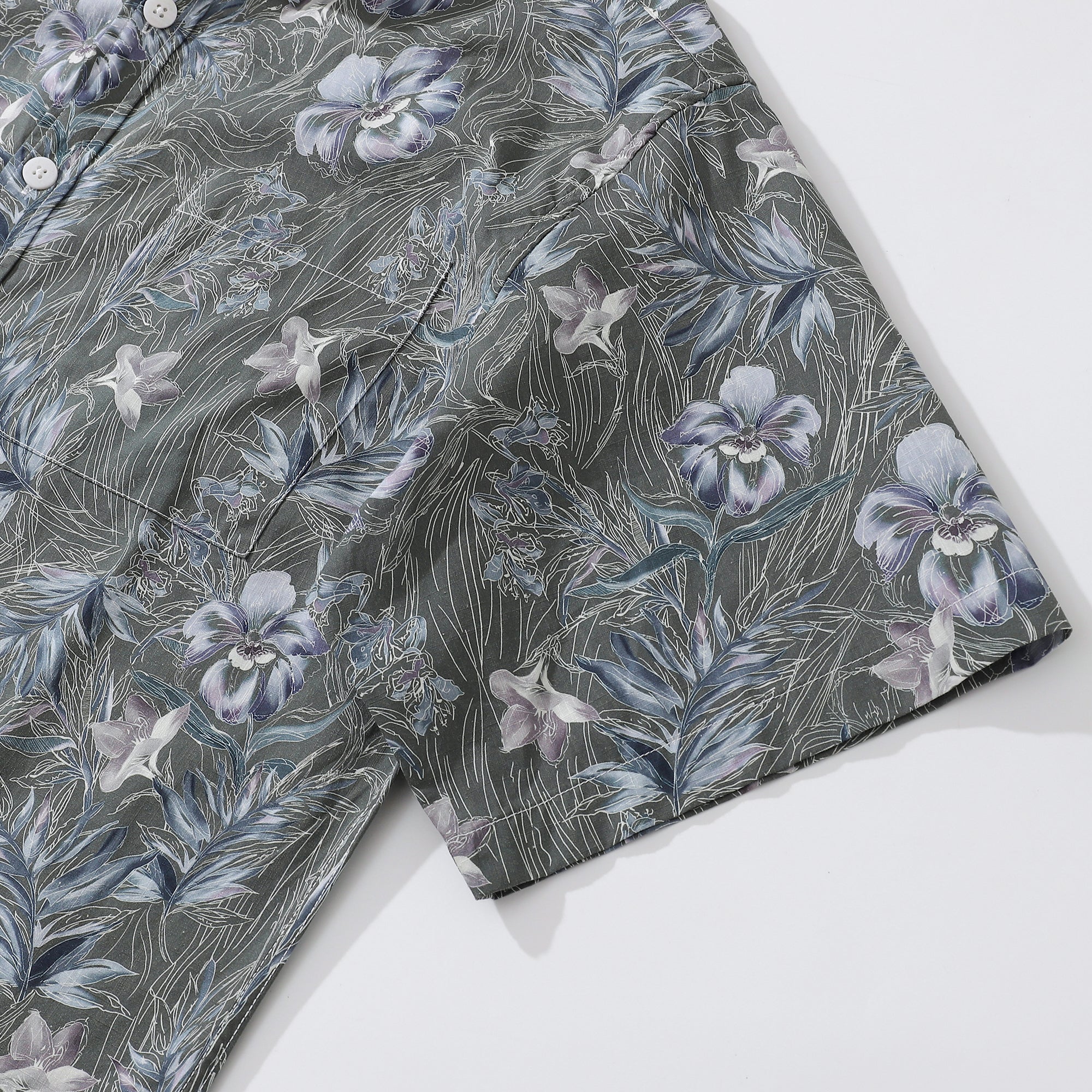 Hawaiian Shirts For Men 1920s Vintage Cotton Misty Garden Short Sleeve Aloha Shirt By Amy