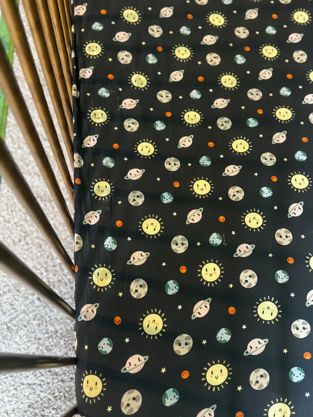 Solar System Crib Sheets "Cosmic Cuties"