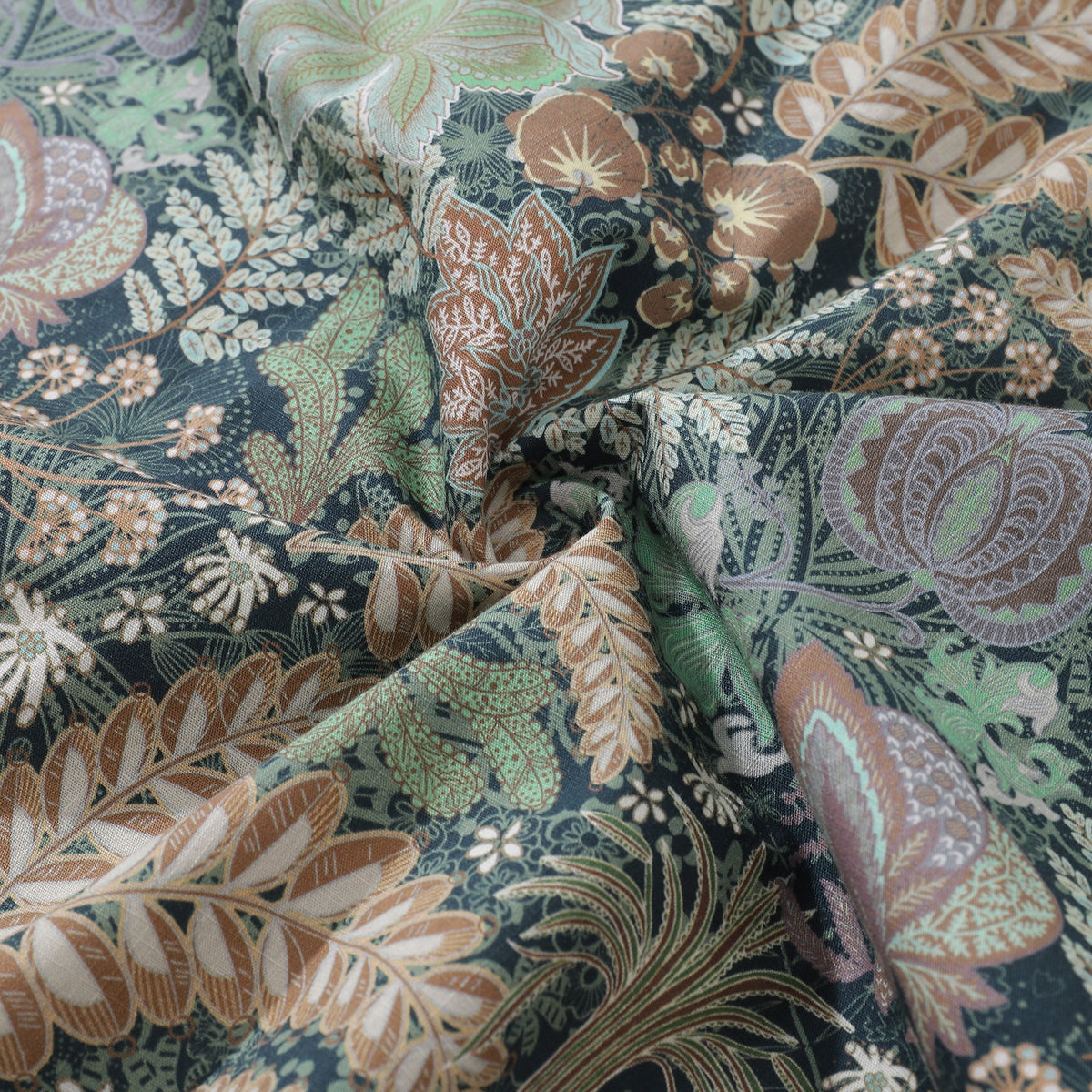 1950s Vintage Hawaiian Shirt For Men Lush Greenery Shirt Camp Collar 100% Cotton By Cigar