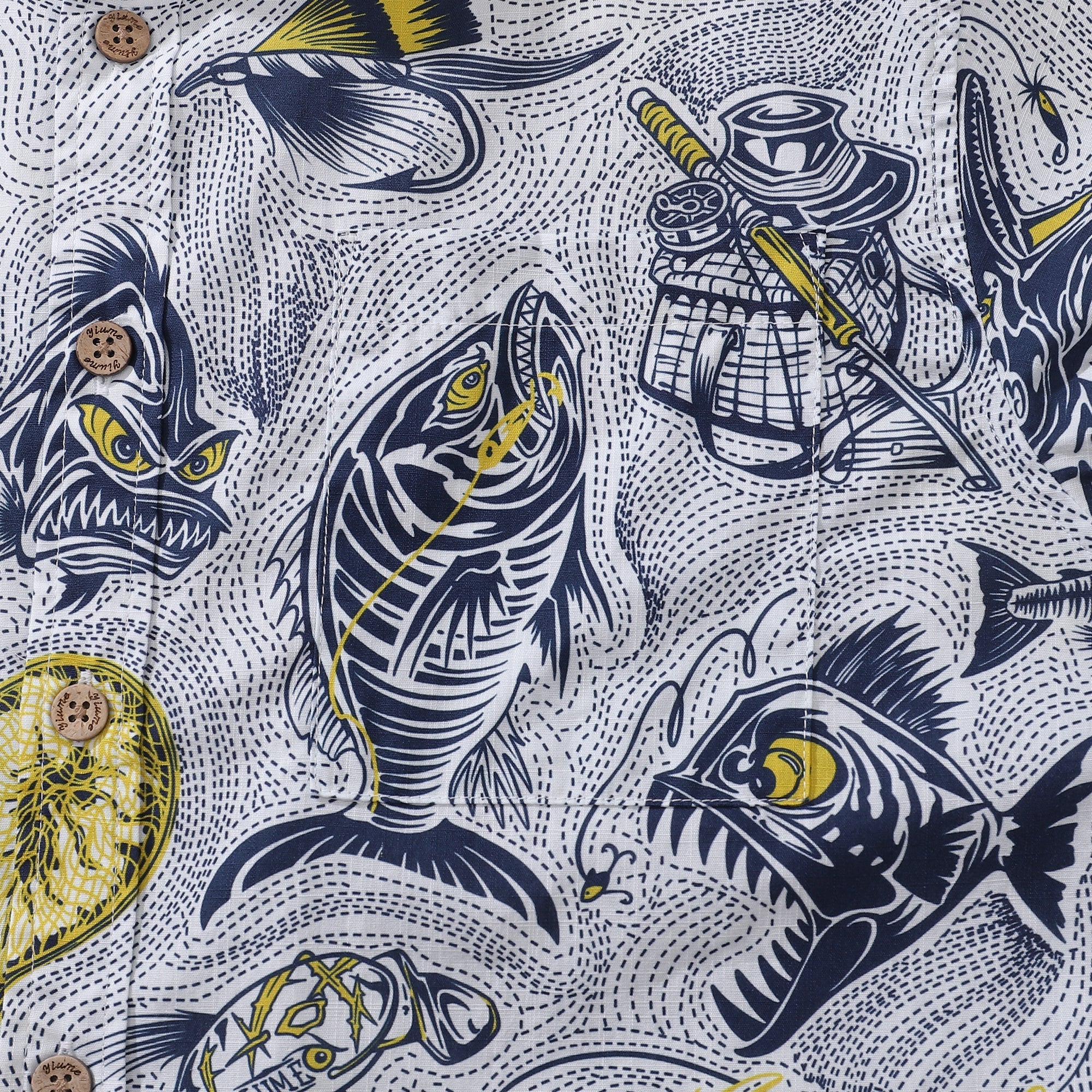 Men's Hawaiian Shirt Showdown at the Shore Cotton Button-down Short Sleeve Aloha Shirt By Sun