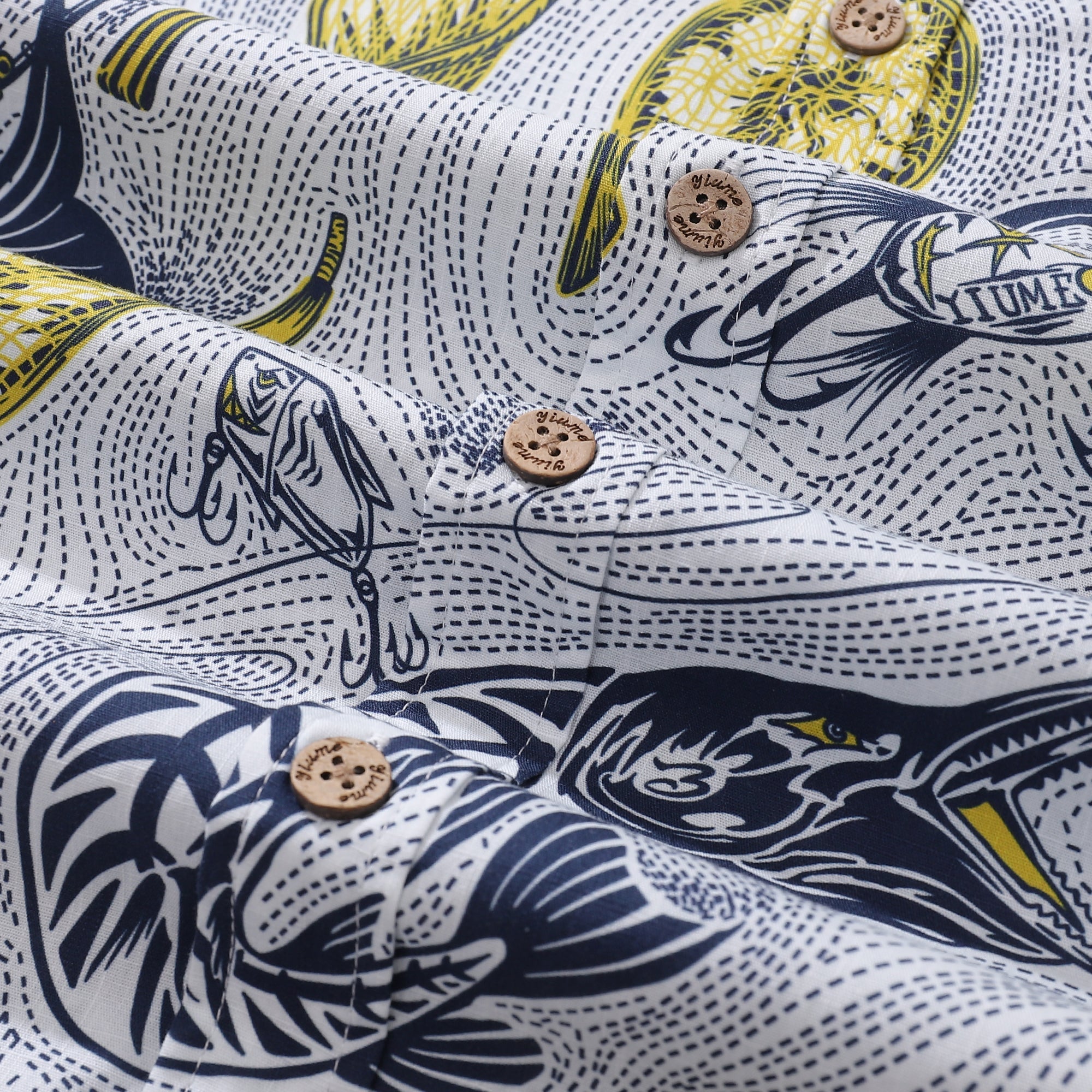 Men's Hawaiian Shirt Showdown at the Shore Cotton Button-down Short Sleeve Aloha Shirt By Sun
