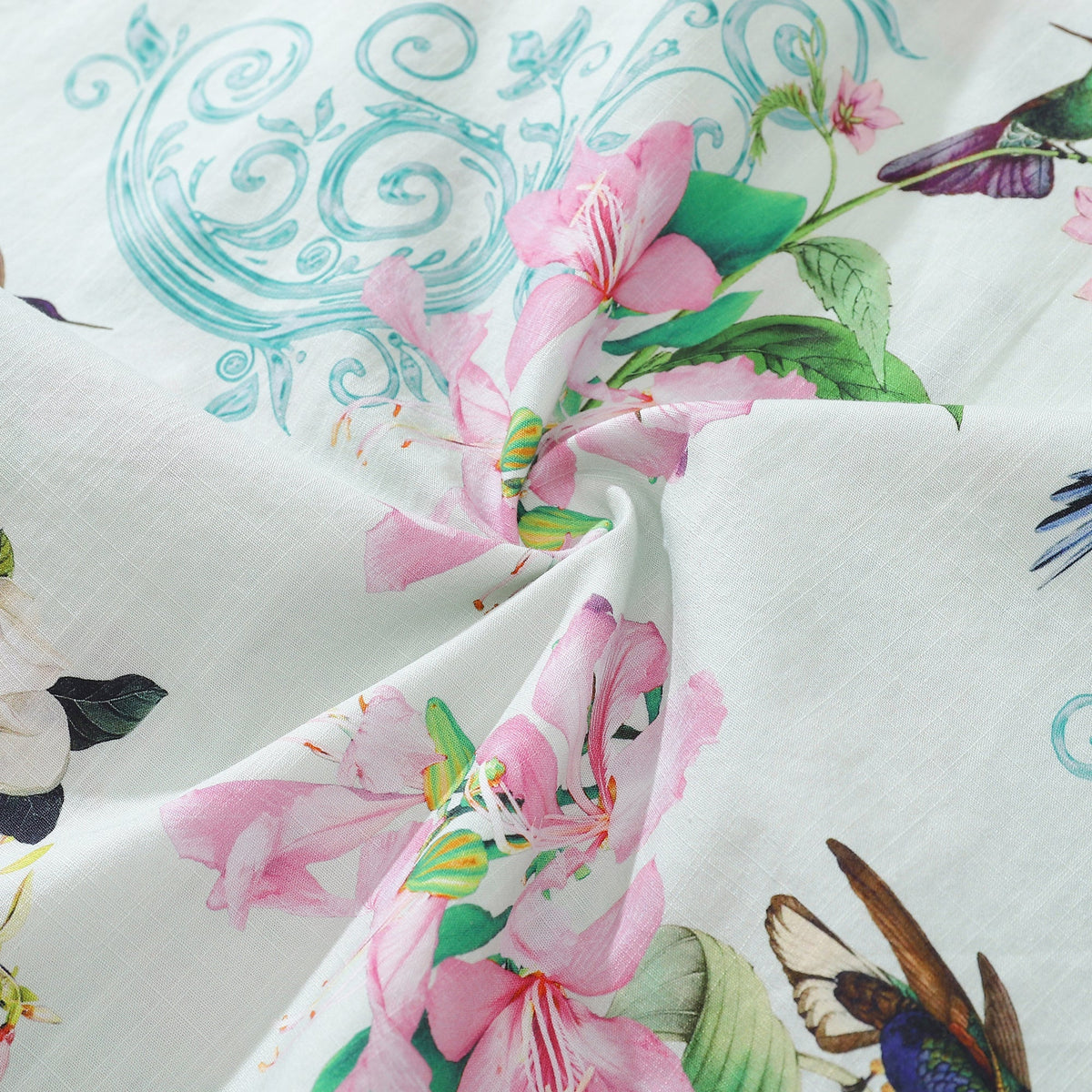 Hawaiian Shirts For Men Hummingbird Print Shirt 100% Cotton By Amy