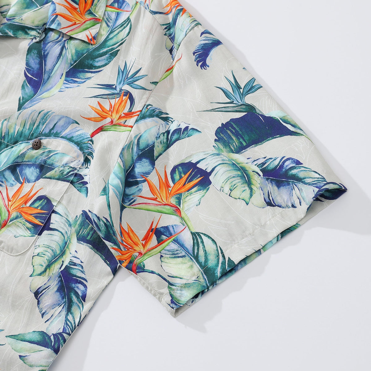 Hawaiian Shirt For Men Fantasy of the Paradise Bird Print 1930s Vintage Shirt By Amy