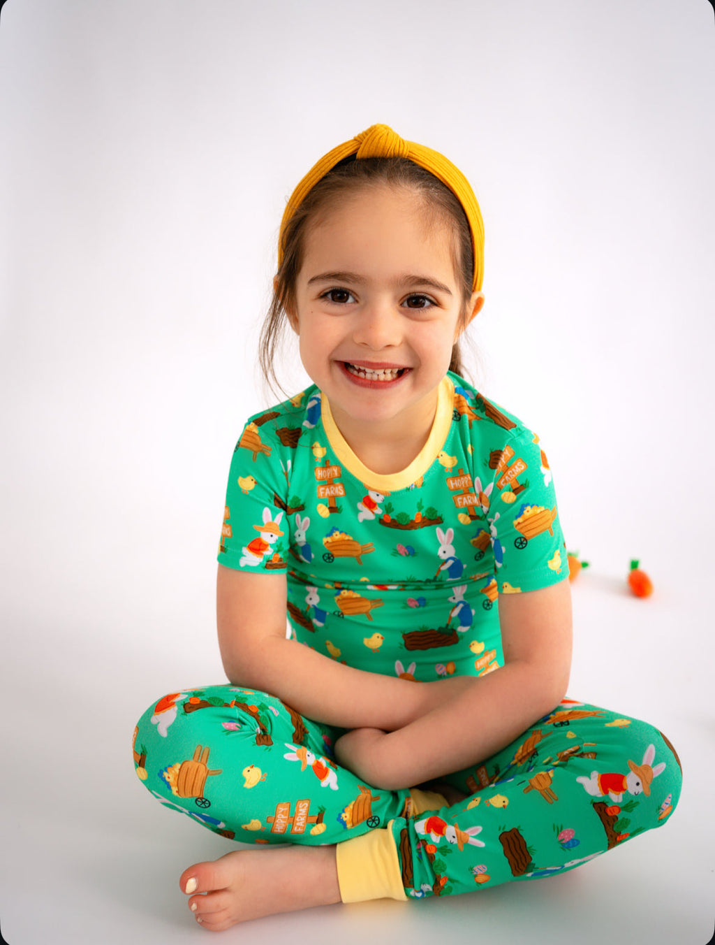 Easter (Cotton Tail Cutie) Two-Piece Bamboo Pajamas