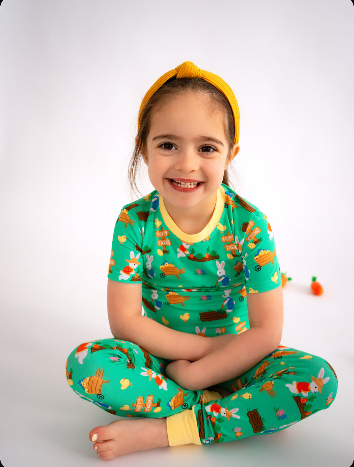 Easter (Cotton Tail Cutie) Two-Piece Bamboo Pajamas