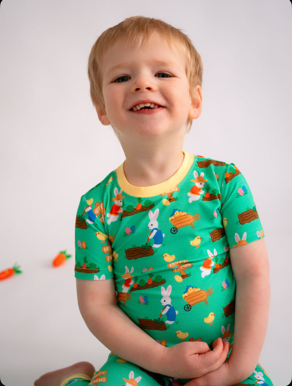 Easter (Cotton Tail Cutie) Two-Piece Bamboo Pajamas
