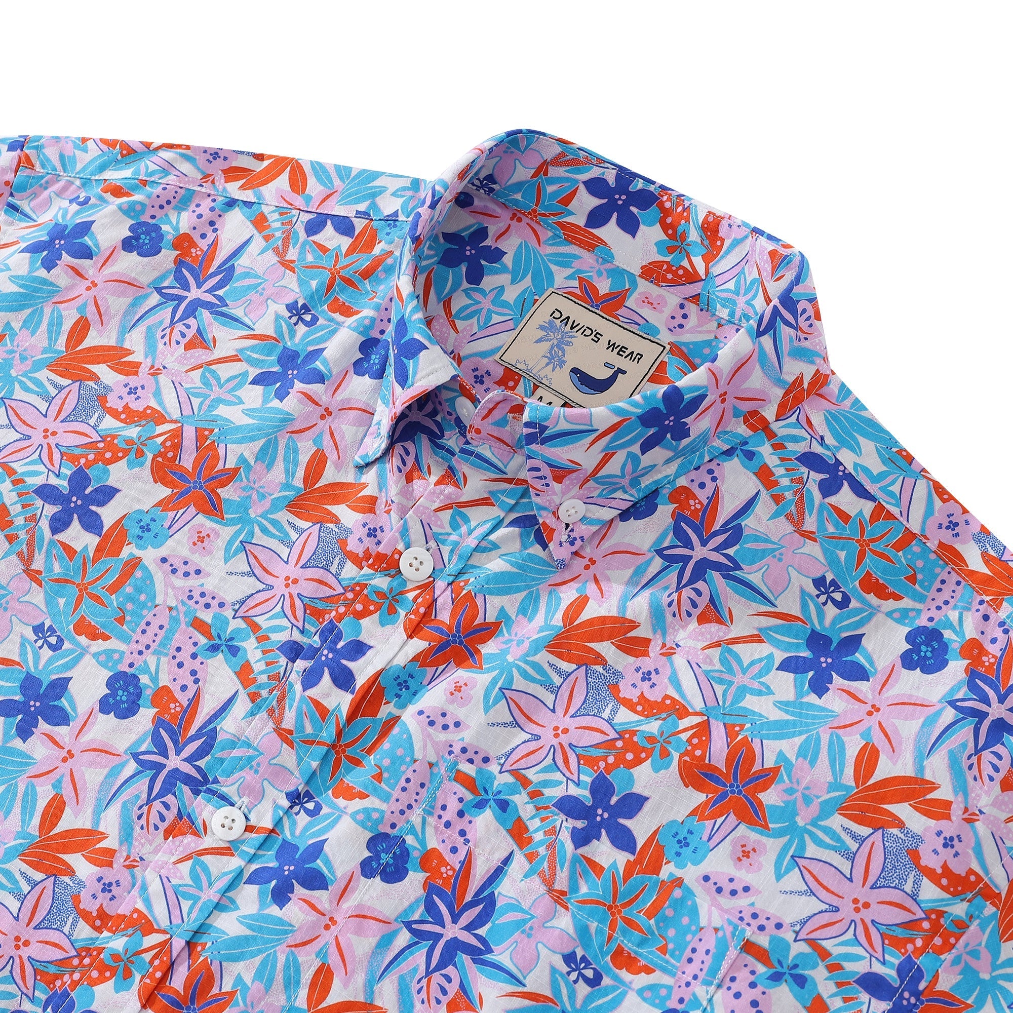 Hawaiian Shirts For Men Summer Passion Print Shirt Short Sleeve By Amy
