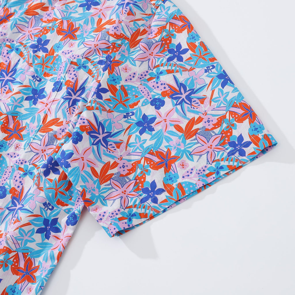 Hawaiian Shirts For Men Summer Passion Print Shirt Short Sleeve By Amy
