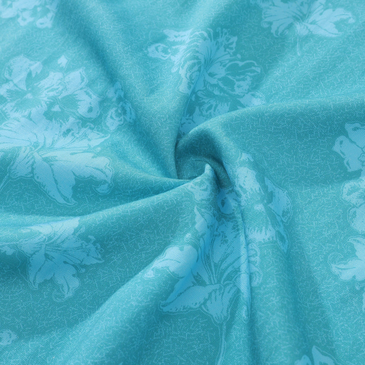 Hawaiian Shirts For Men Blue Lily Print Shirt Short Sleeve By Amy
