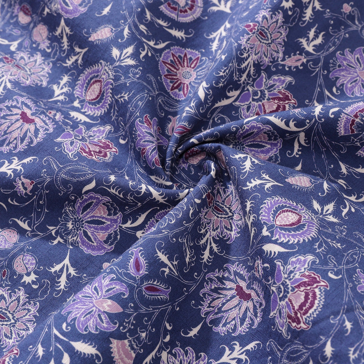 Men's Hawaiian Shirt Mystic Flowers Print Cotton Button-down Short Sleeve Aloha Shirt By Amy