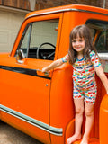 Vintage Cars Two Piece Pajamas