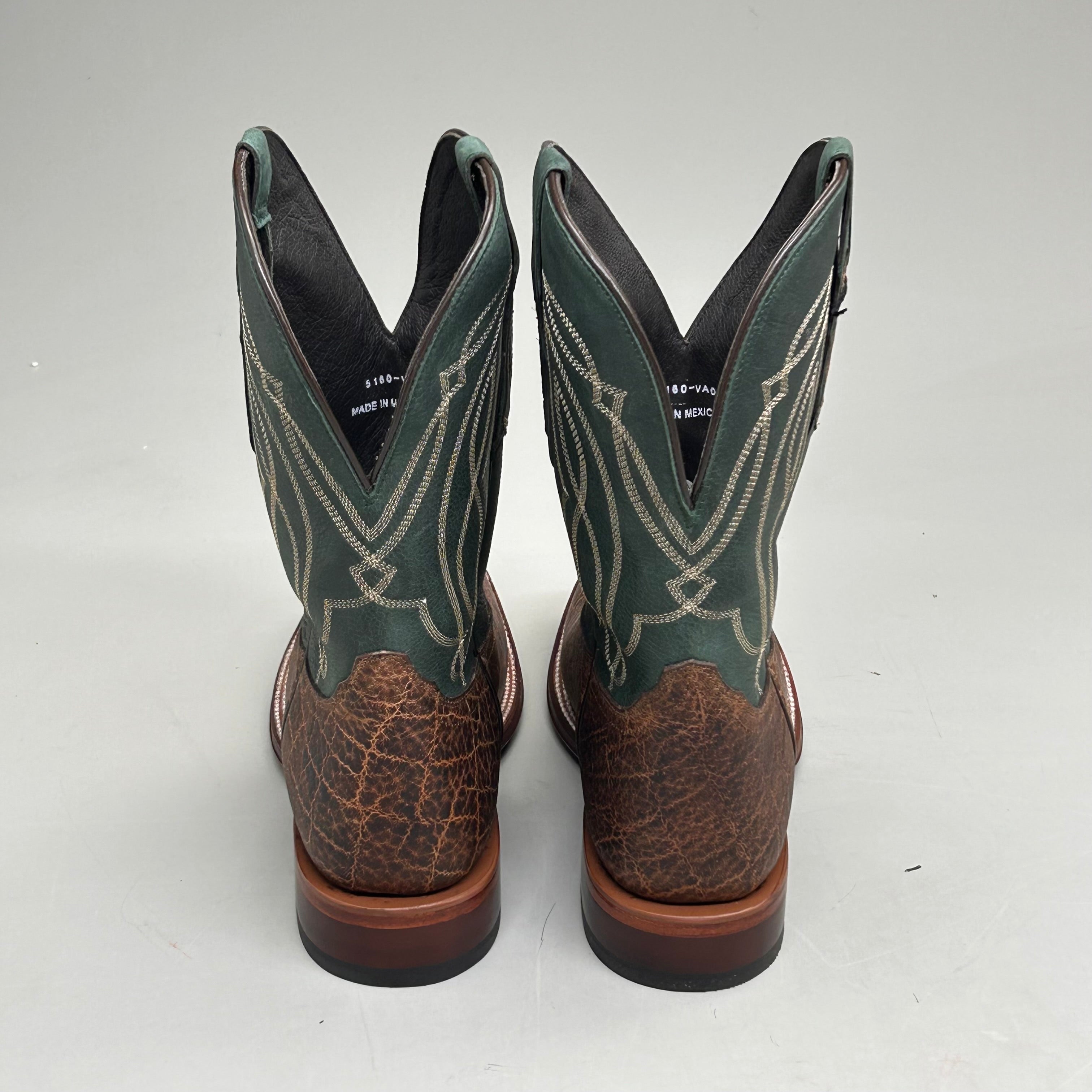 Tony Lama Tapadera Walnut Elephant Print Cowhide Style #TL317 Men's Size 11 EE