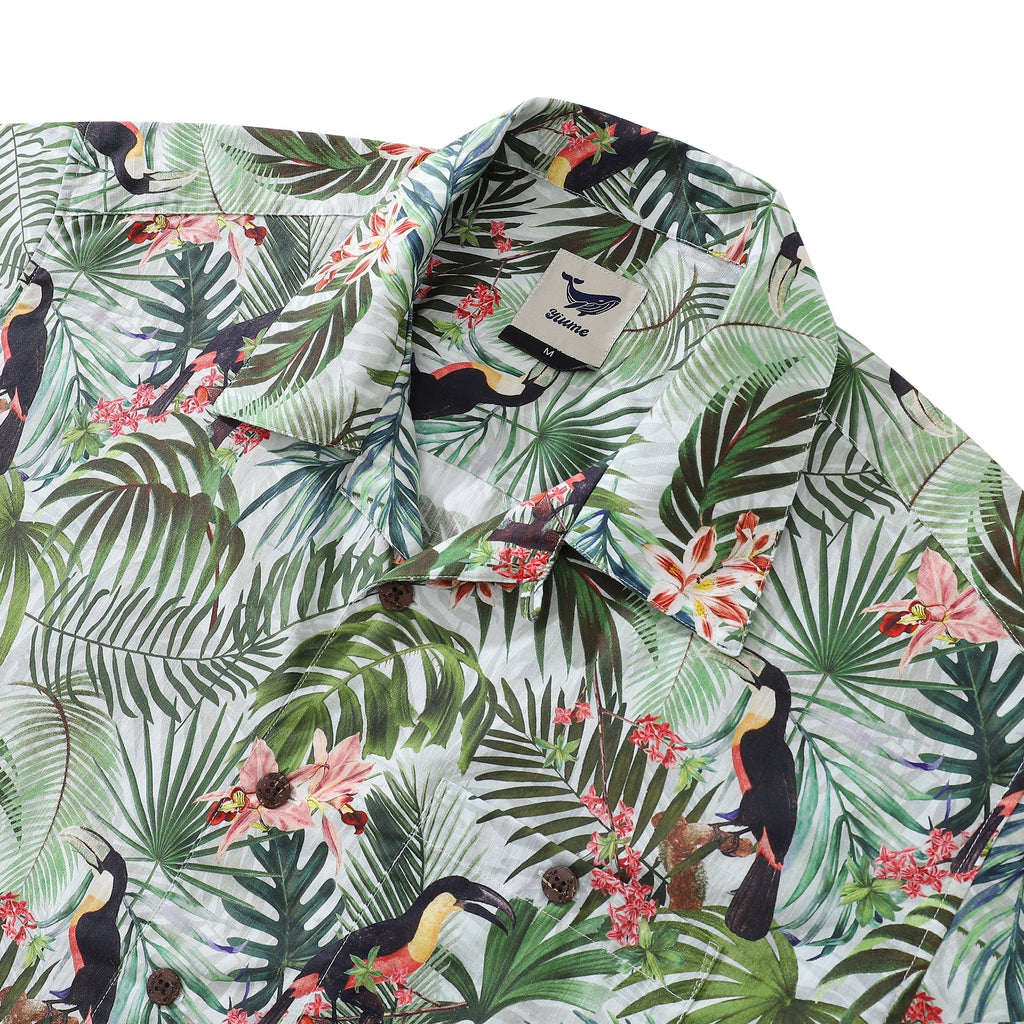 Hawaiian Shirt For Men Studio 1930s Vintage Shirt Camp Collar 100% Cotton By Brooklyn Bees Design Studio