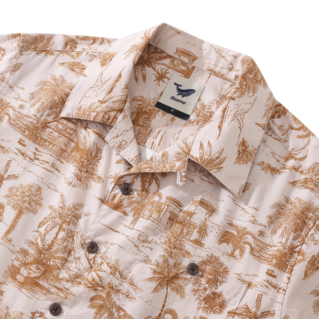 Hawaiian Shirt For Men California Dreams 1920s Vintage Shirt By Sherry