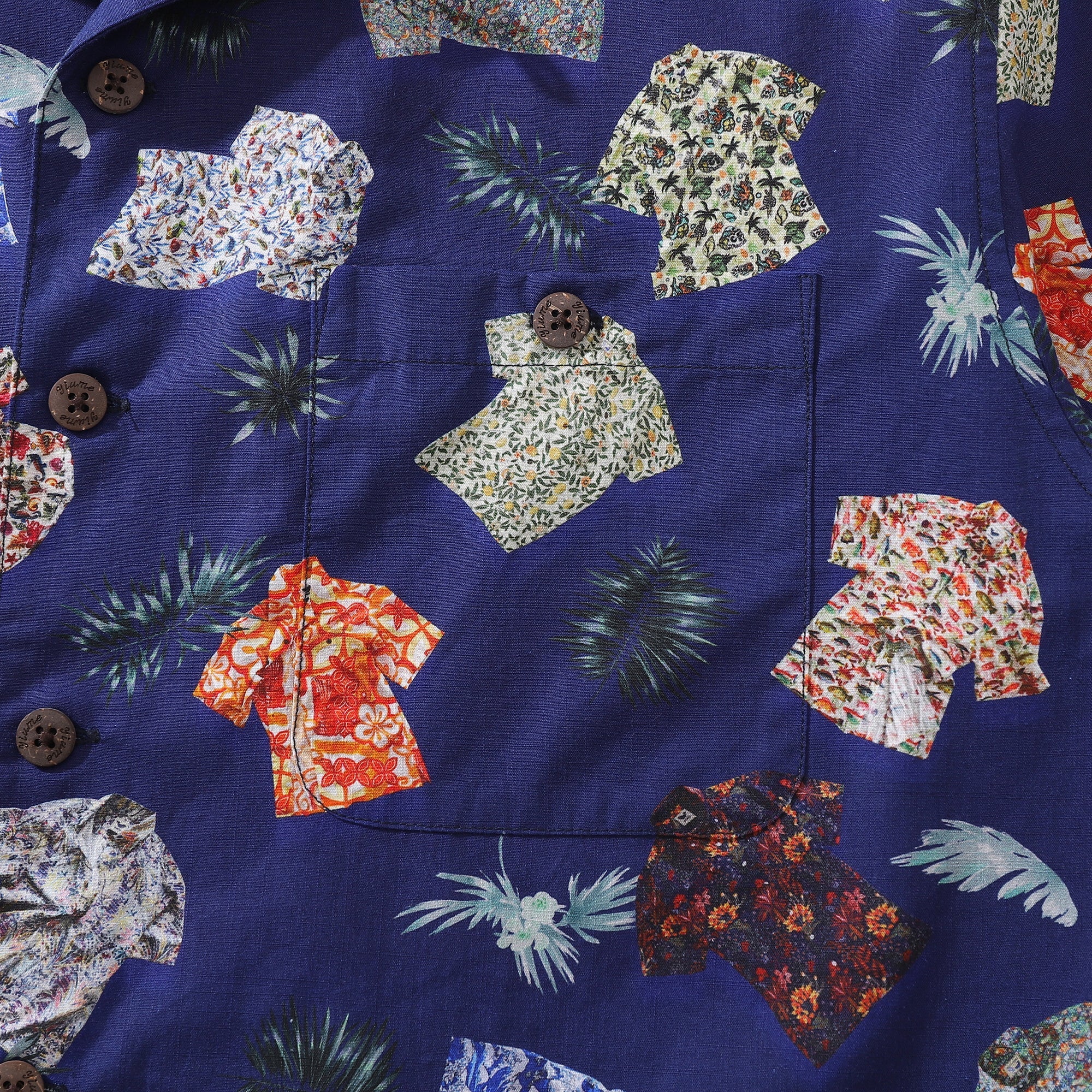 Hawaiian Shirt For Men Aloha Fusion Shirt Camp Collar 100% Cotton By Sun
