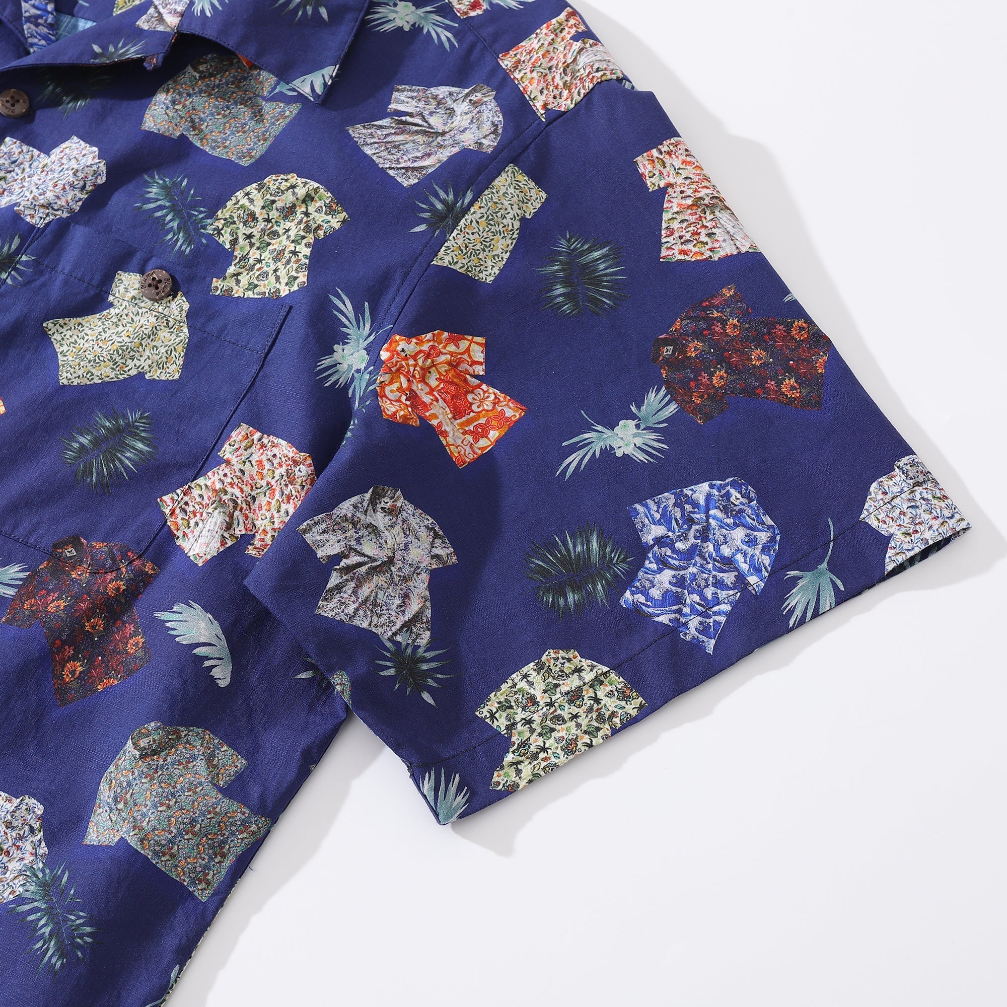Hawaiian Shirt For Men Aloha Fusion Shirt Camp Collar 100% Cotton By Sun