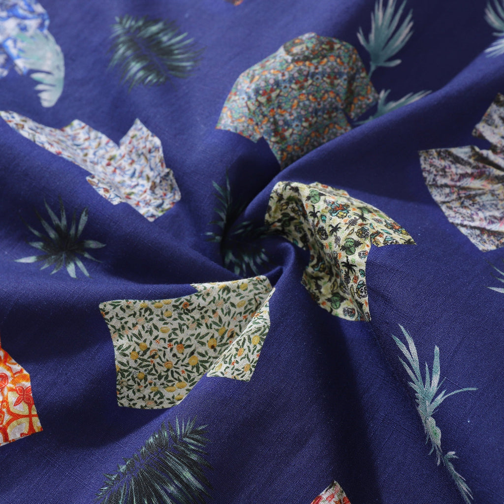 Hawaiian Shirt For Men Aloha Fusion Shirt Camp Collar 100% Cotton By Sun
