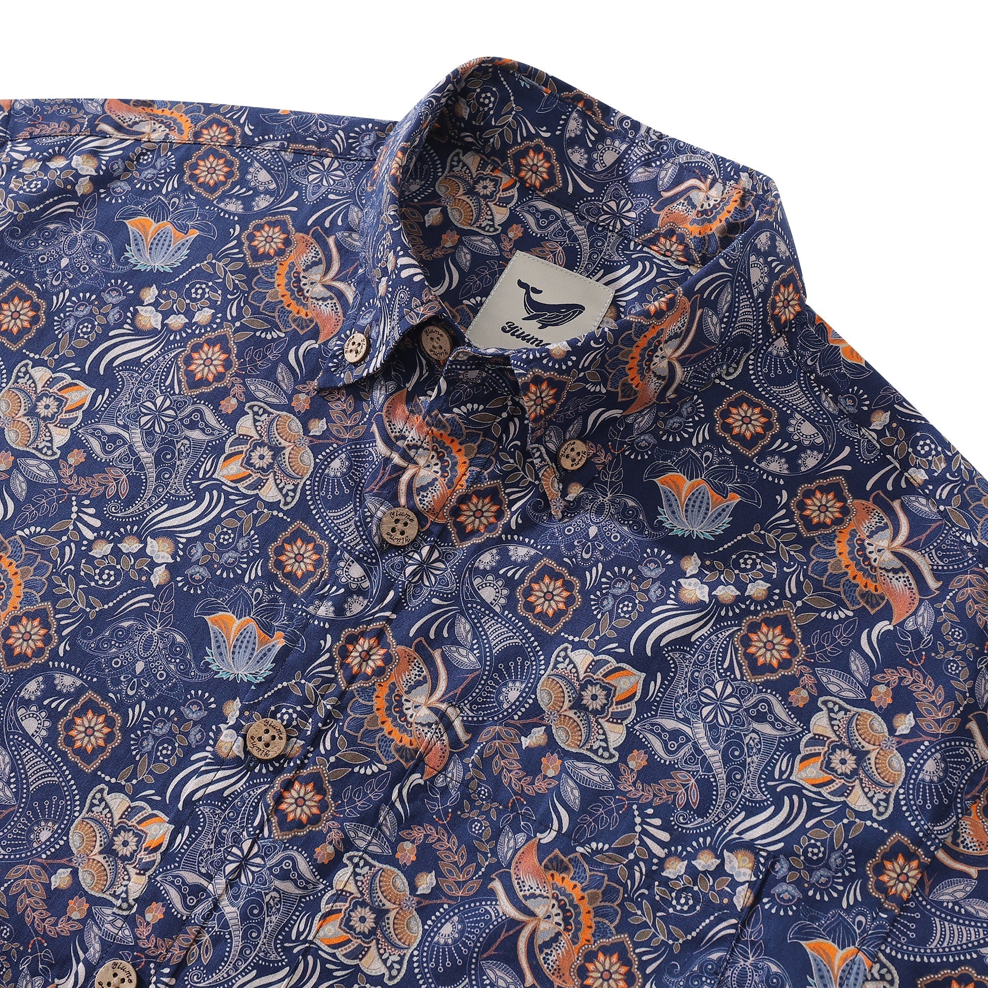 Men's Hawaiian Shirt Floral Series 4 Print Cotton Button-down Short Sleeve Aloha Shirt By Sun