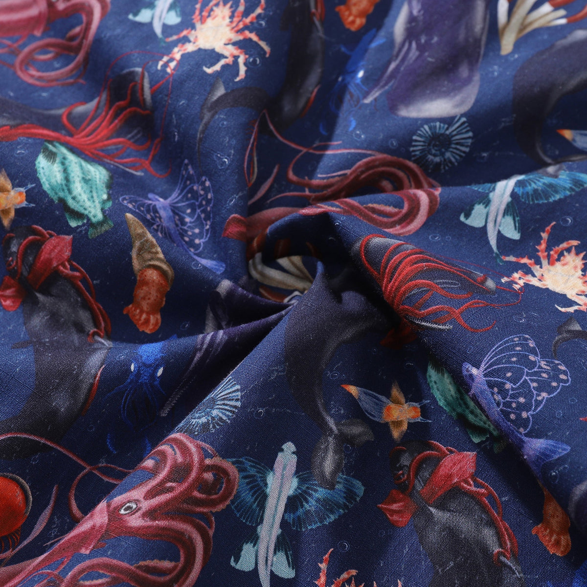 Men's Hawaiian Shirt Leviathan Showdown Print Cotton Button-down Short Sleeve Aloha Shirt By Sun