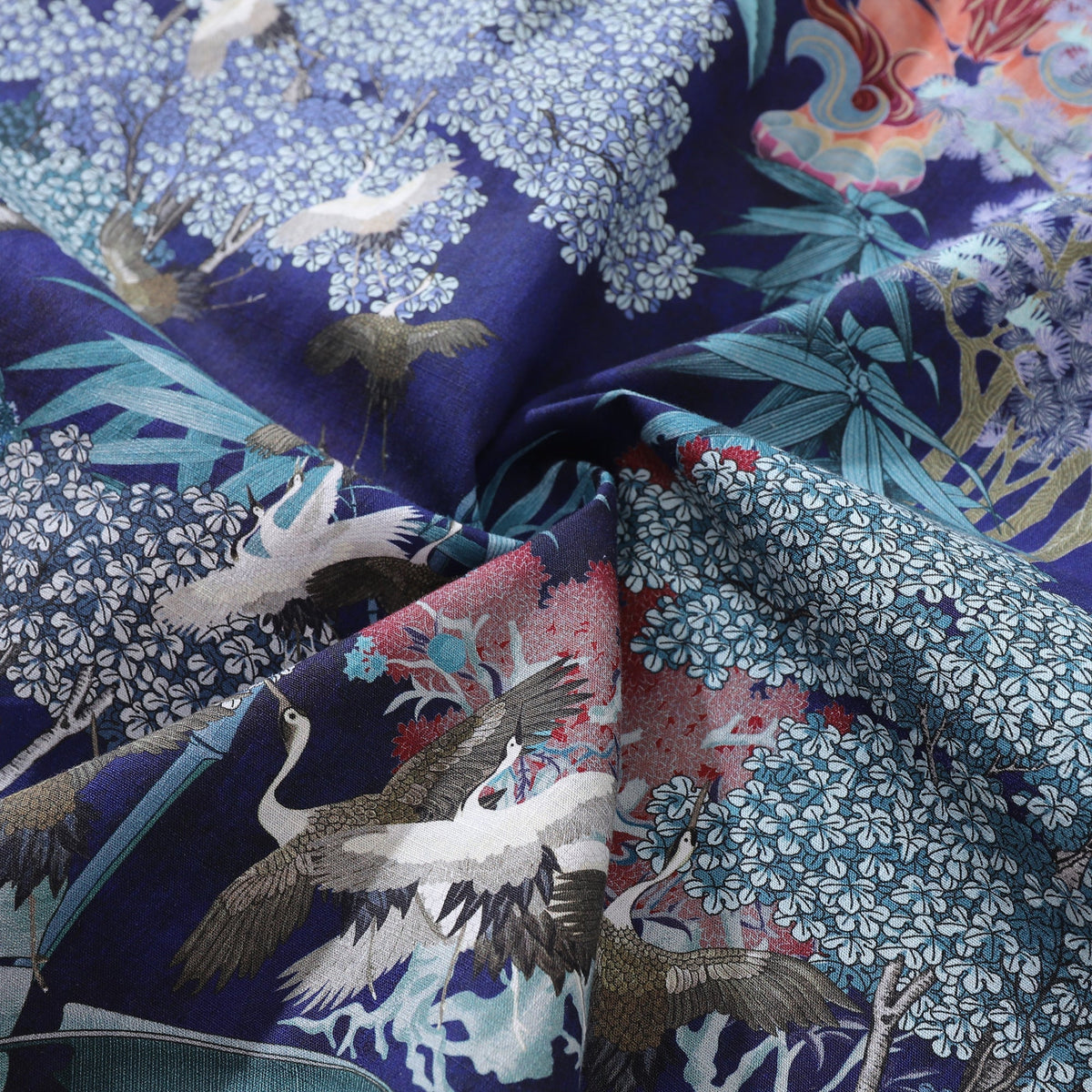 Men's Hawaiian Shirt 1950s Vintage Print Cotton Button-down Short Sleeve Aloha Shirt By Sylvia