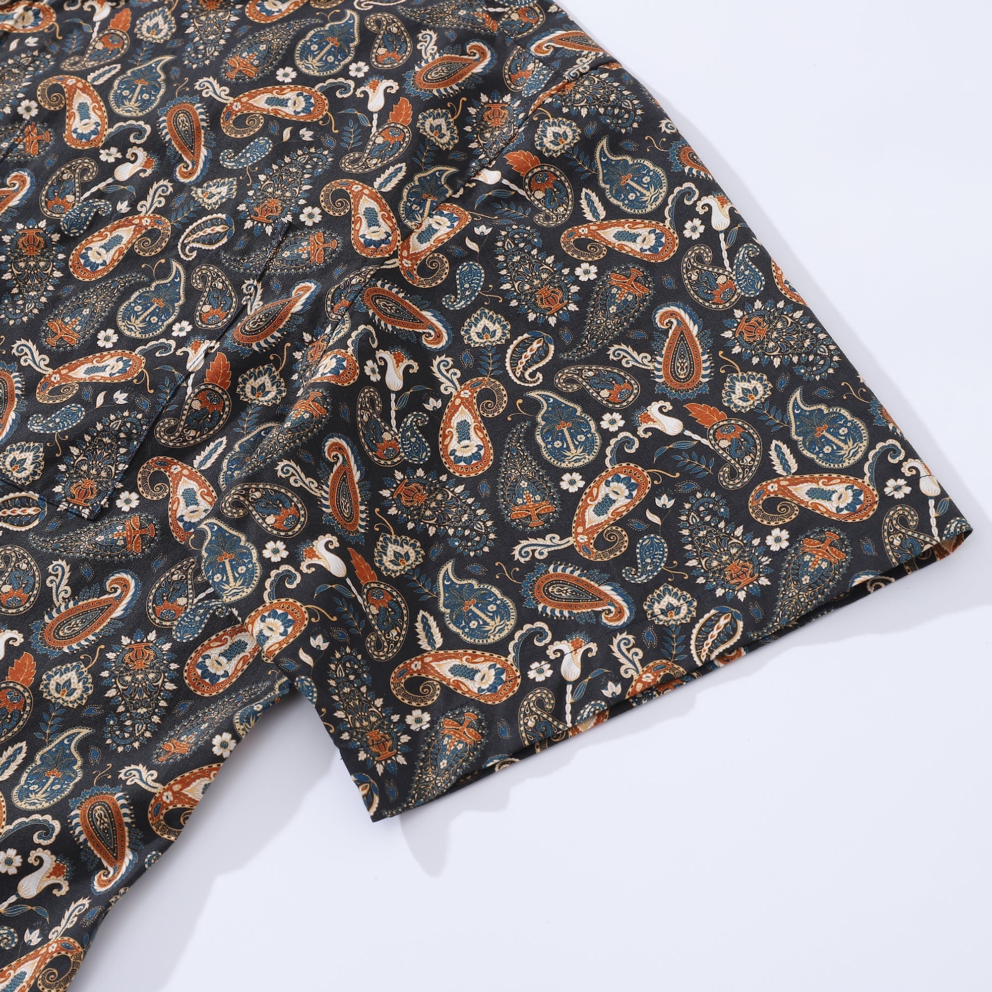 Men's Hawaiian Shirt Vintage Cotton Button-down Short Sleeve Aloha Shirt By Julia Madoka