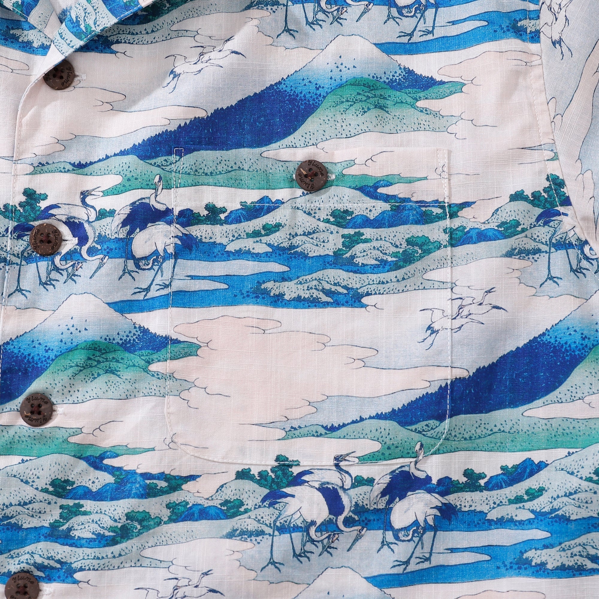 Hawaiian Shirt For Men Umezawa Manor in Sagami Province Shirt Camp Collar 100% Cotton By Amy
