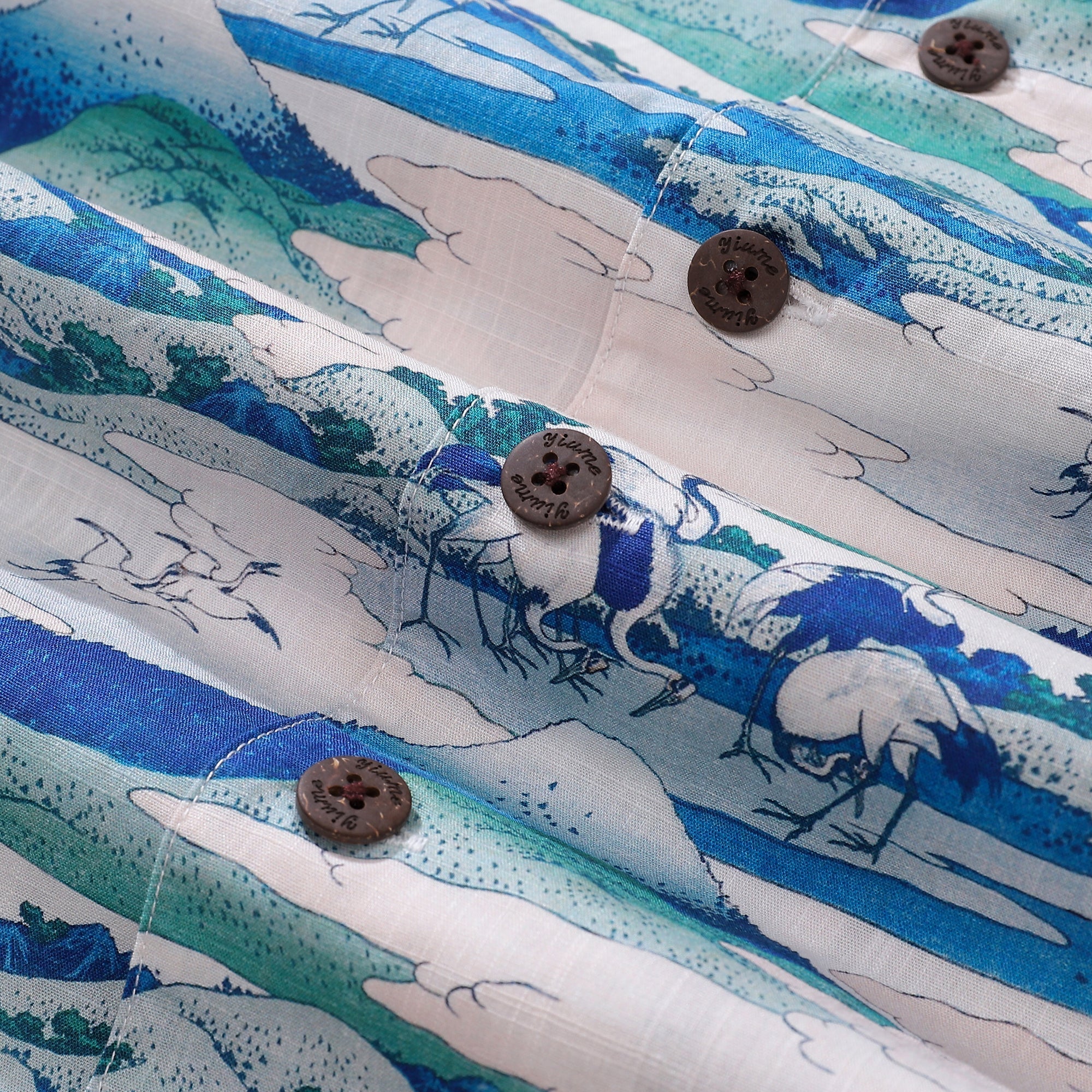 Hawaiian Shirt For Men Umezawa Manor in Sagami Province Shirt Camp Collar 100% Cotton By Amy