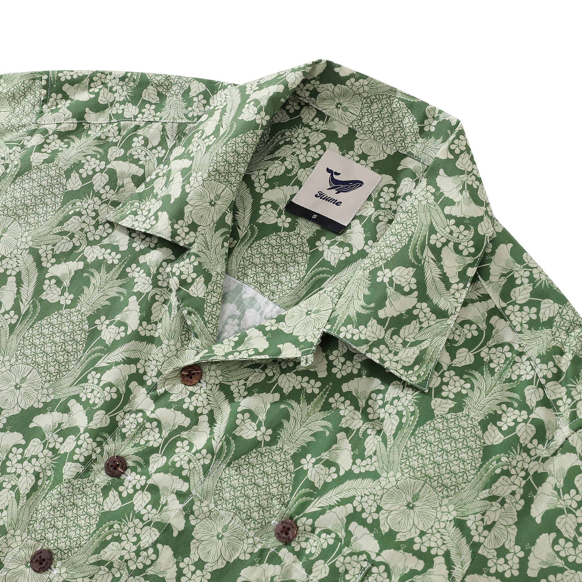 Hawaiian Shirt For Men Beauty of the Tropics By Jen Delaney Shirt Camp Collar 100% Cotton
