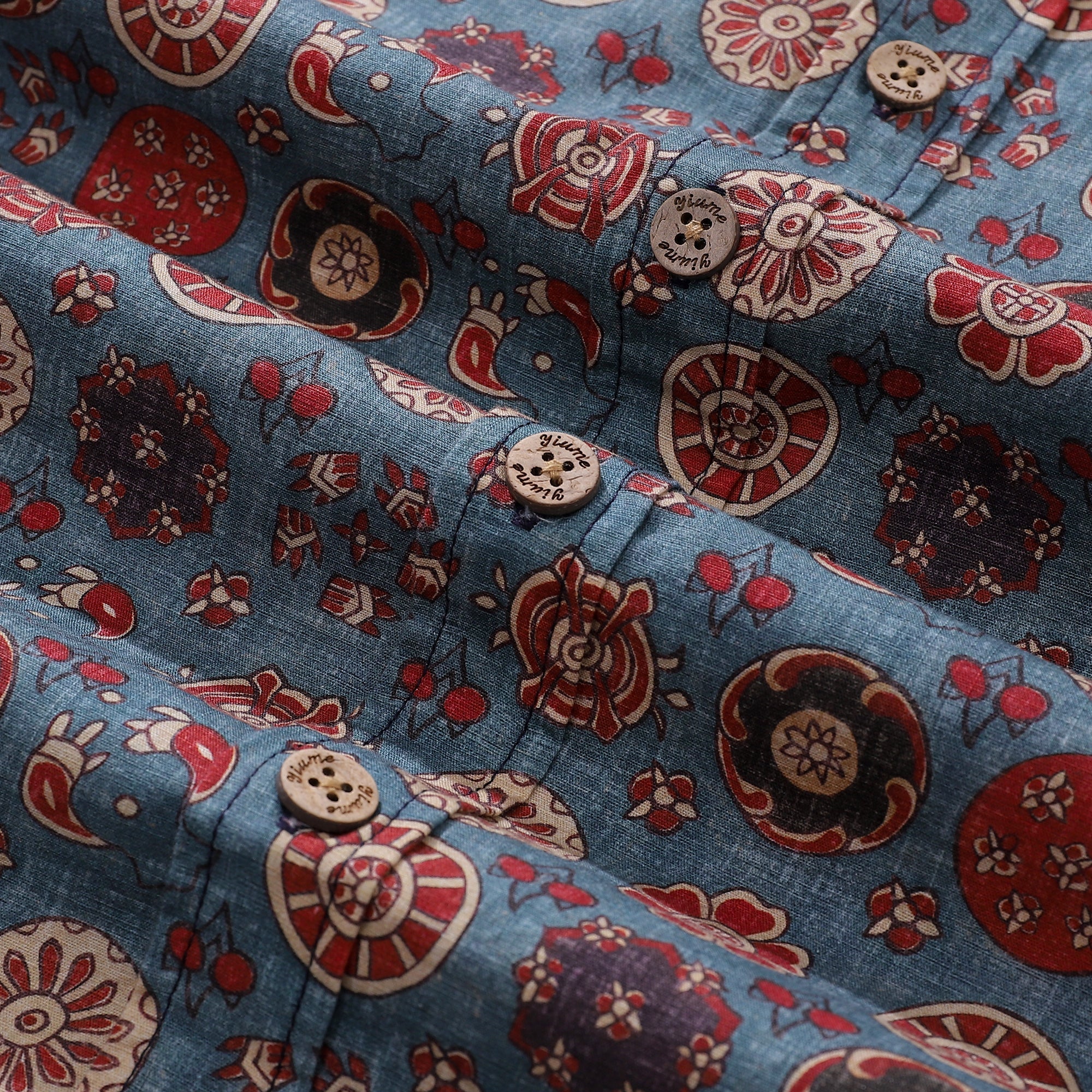 Men's Hawaiian Shirt Rose Waltz Print Cotton Button-down Short Sleeve Aloha Shirt By Cigar