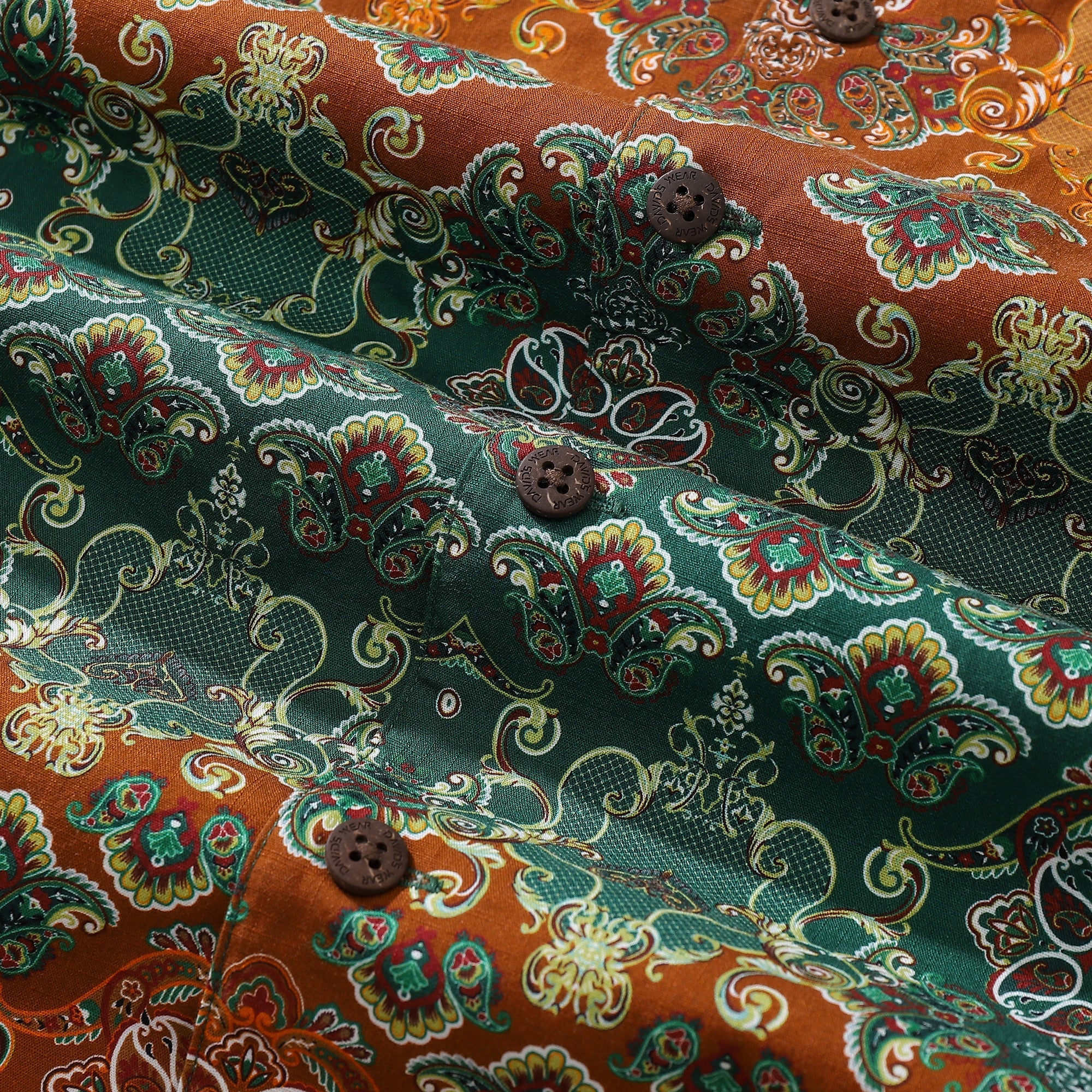Hawaiian Shirts For Men Vintage Paisley Printed Shirt By Amy