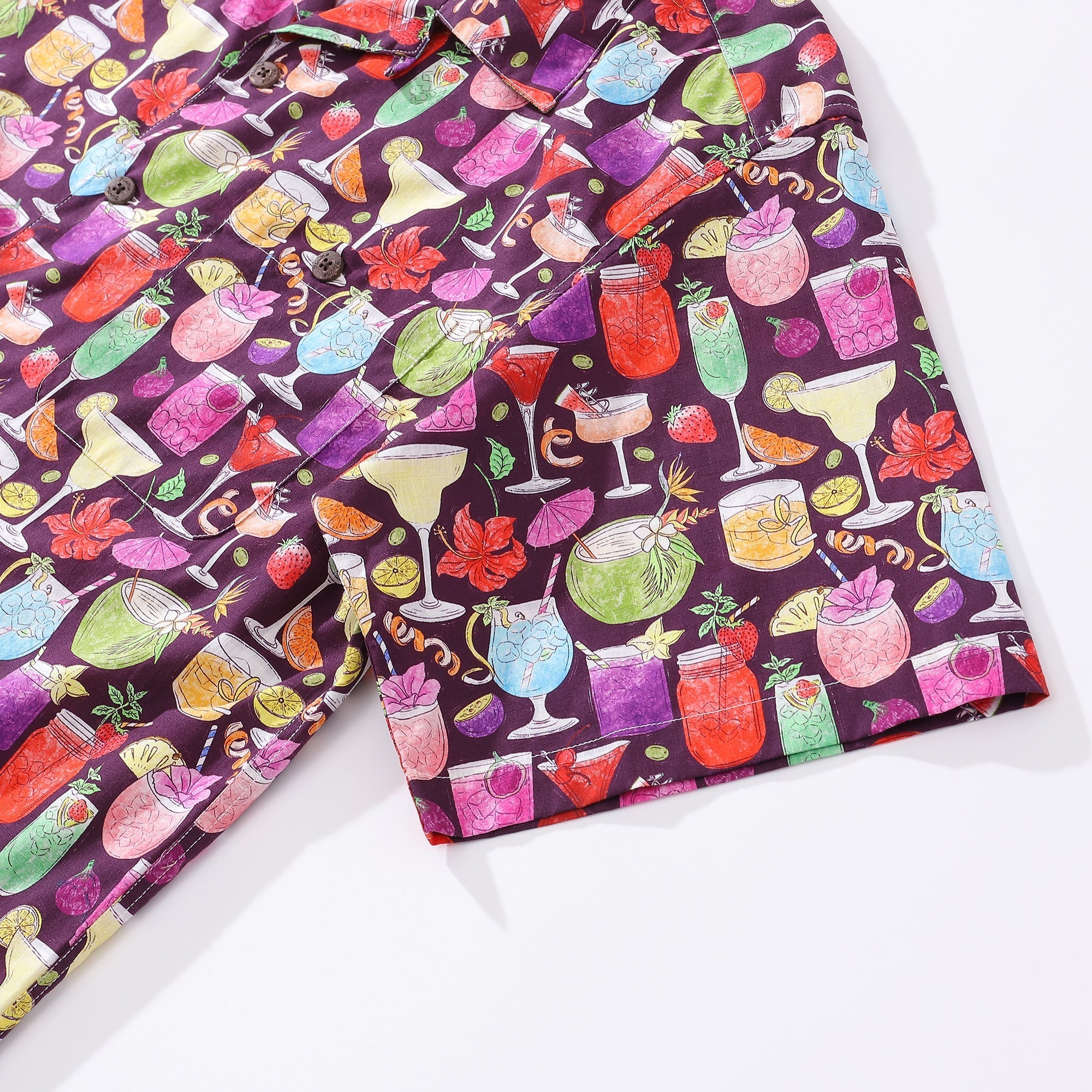 Hawaiian Shirt For Men 1960s Vintage Hello Summe Shirt Camp Collar 100% Cotton By Girija Kulkarni