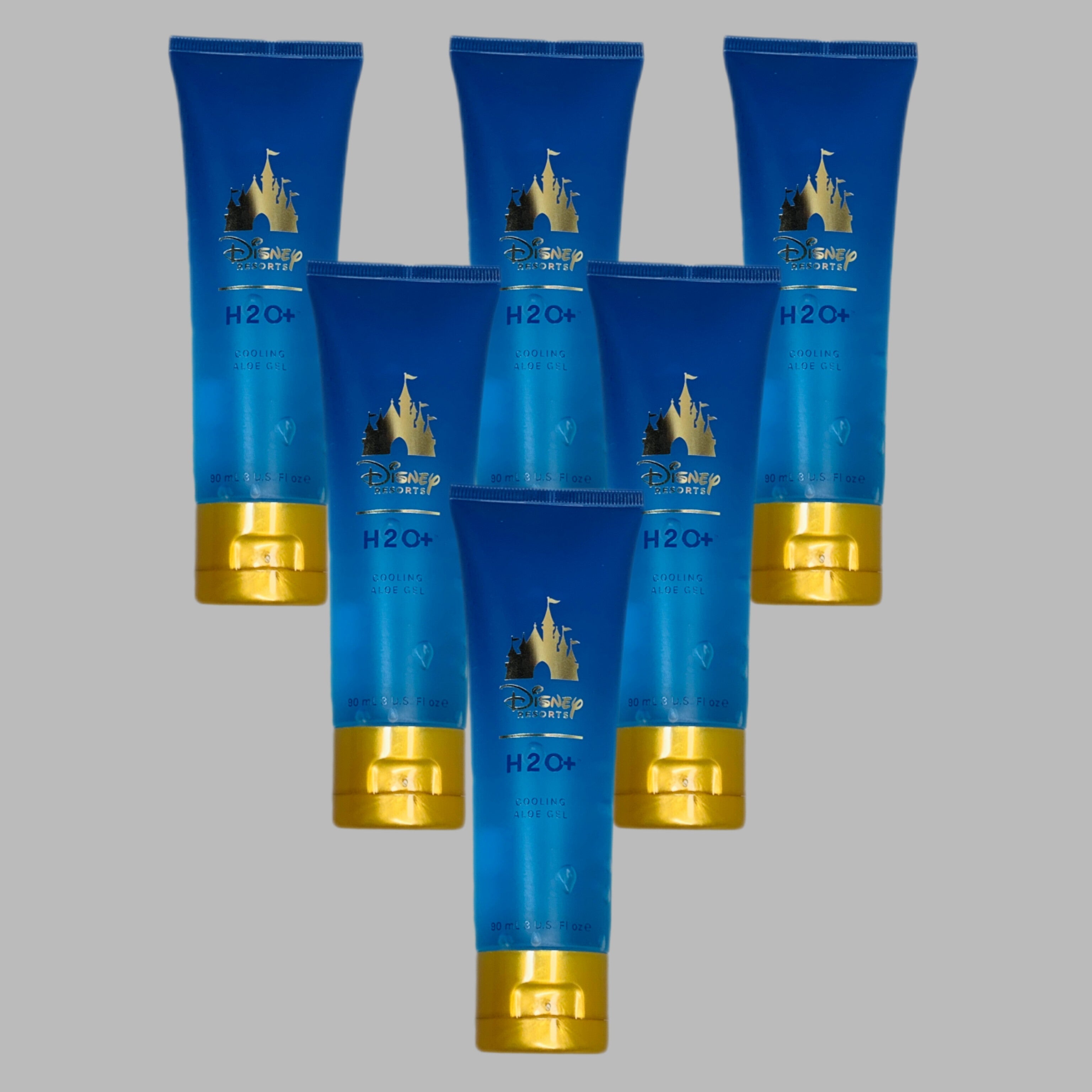 ZA@ DISNEY Resorts (6 PACK) H2O+ Cooling Aloe Gel 3 oz Tube DISCONTINUED 19048 (New) C