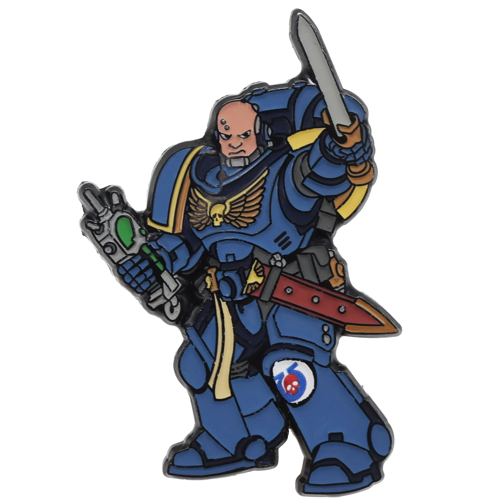 Foam Brain Mystery Loot: 40K Enamel Pins - Ultramarines vs Tyranids