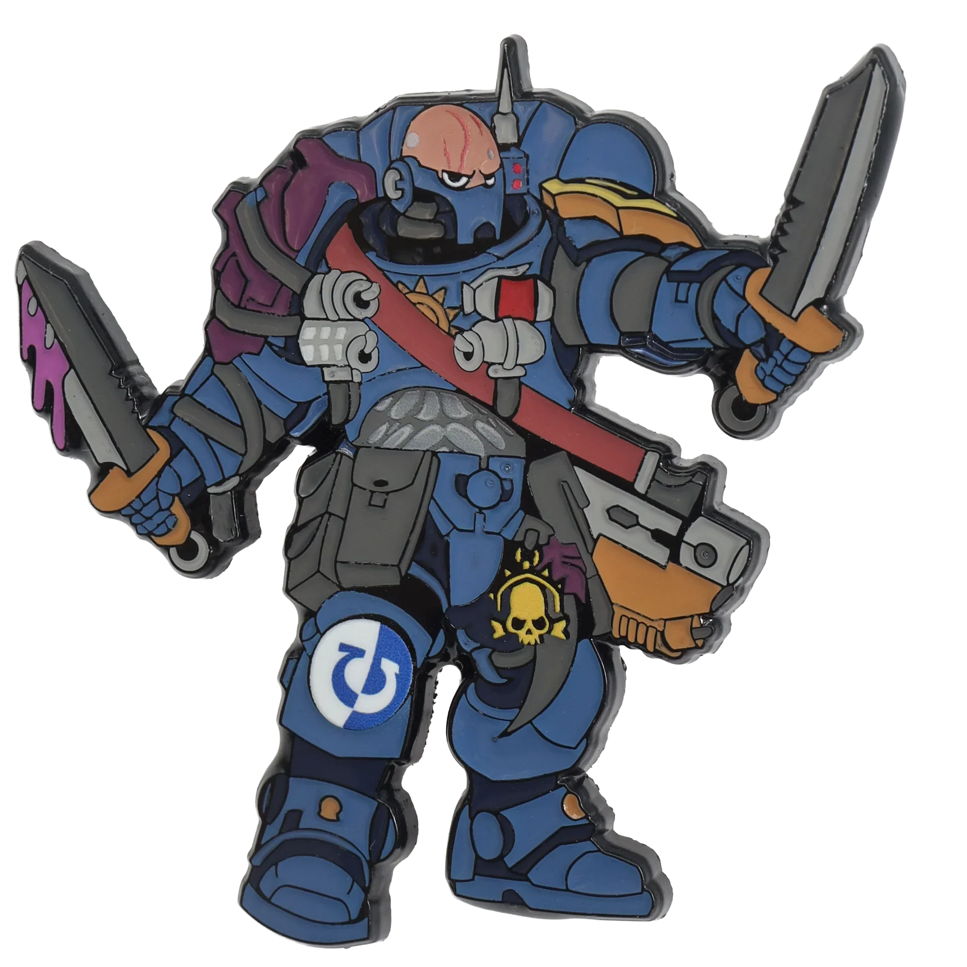 Foam Brain Mystery Loot: 40K Enamel Pins - Ultramarines vs Tyranids