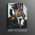 Never Surrender (White Background) - Sticker