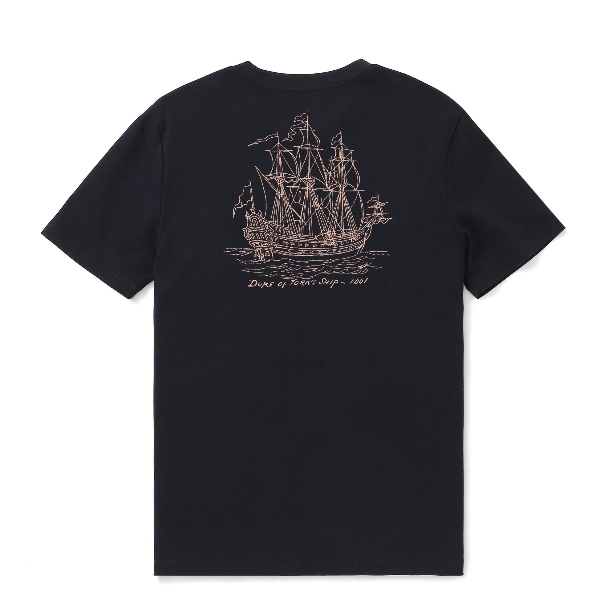 Hawaiian Tee For Men Nostalgic Voyage Tee Crew Neck 100% Cotton By Cigar