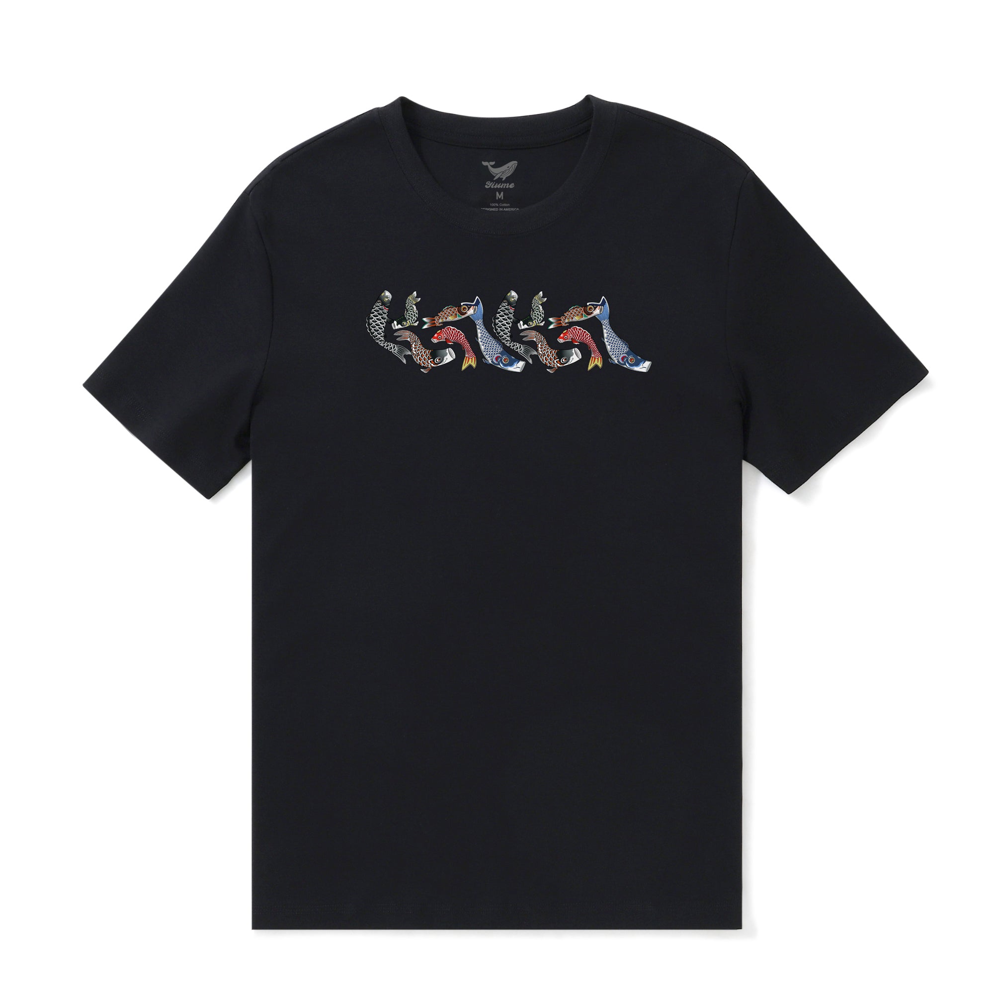 Hawaiian Tee For Men Graceful Nishiki Tee Crew Neck 100% Cotton By Cigar