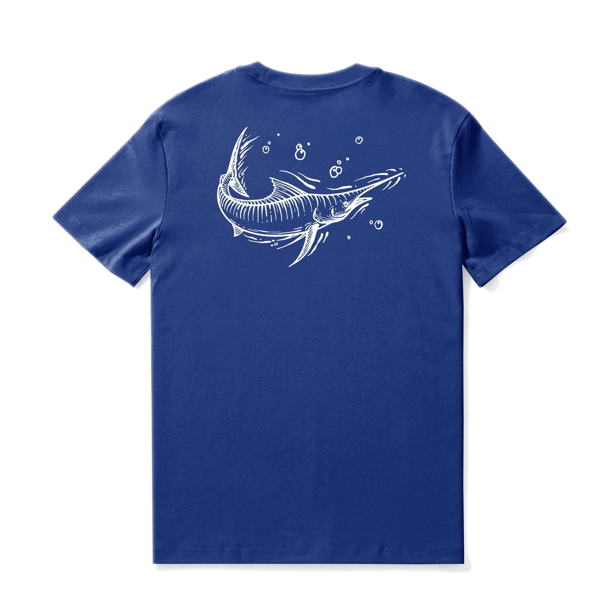 Hawaiian Tee For Men Fish Tee Crew Neck 100% Cotton By Cigar