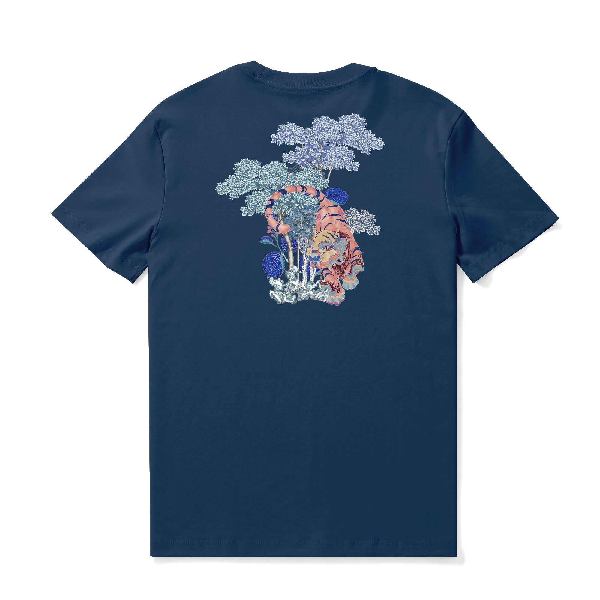 Hawaiian Tee For Men Tigar Tee Crew Neck 100% Cotton By Cigar
