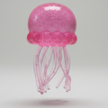 Pink Wannabe Jellysquish Jellyfish (Water Squish)