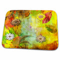 Dish Drying Mat - Autumn colors and fall floral and leaf background Nature