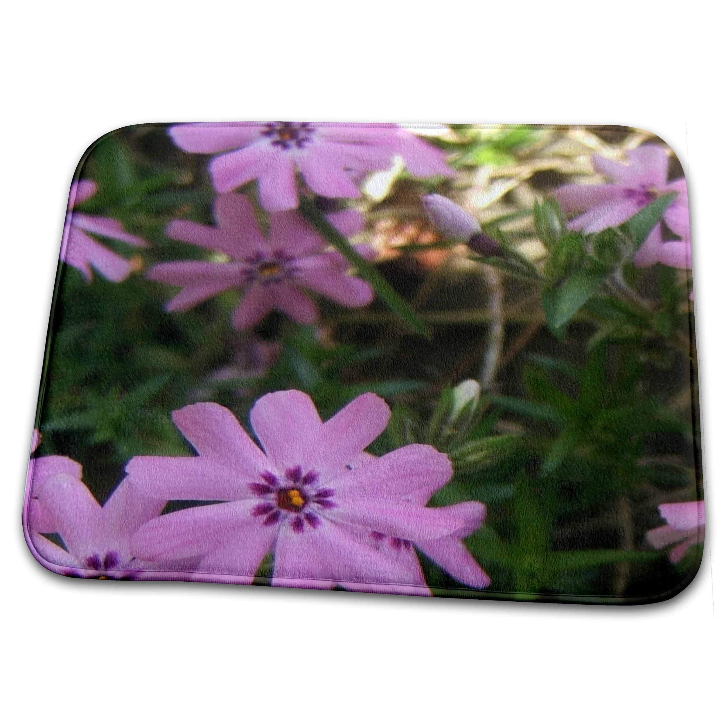 Dish Drying Mat - Lovely Little Purple Flowers Florals